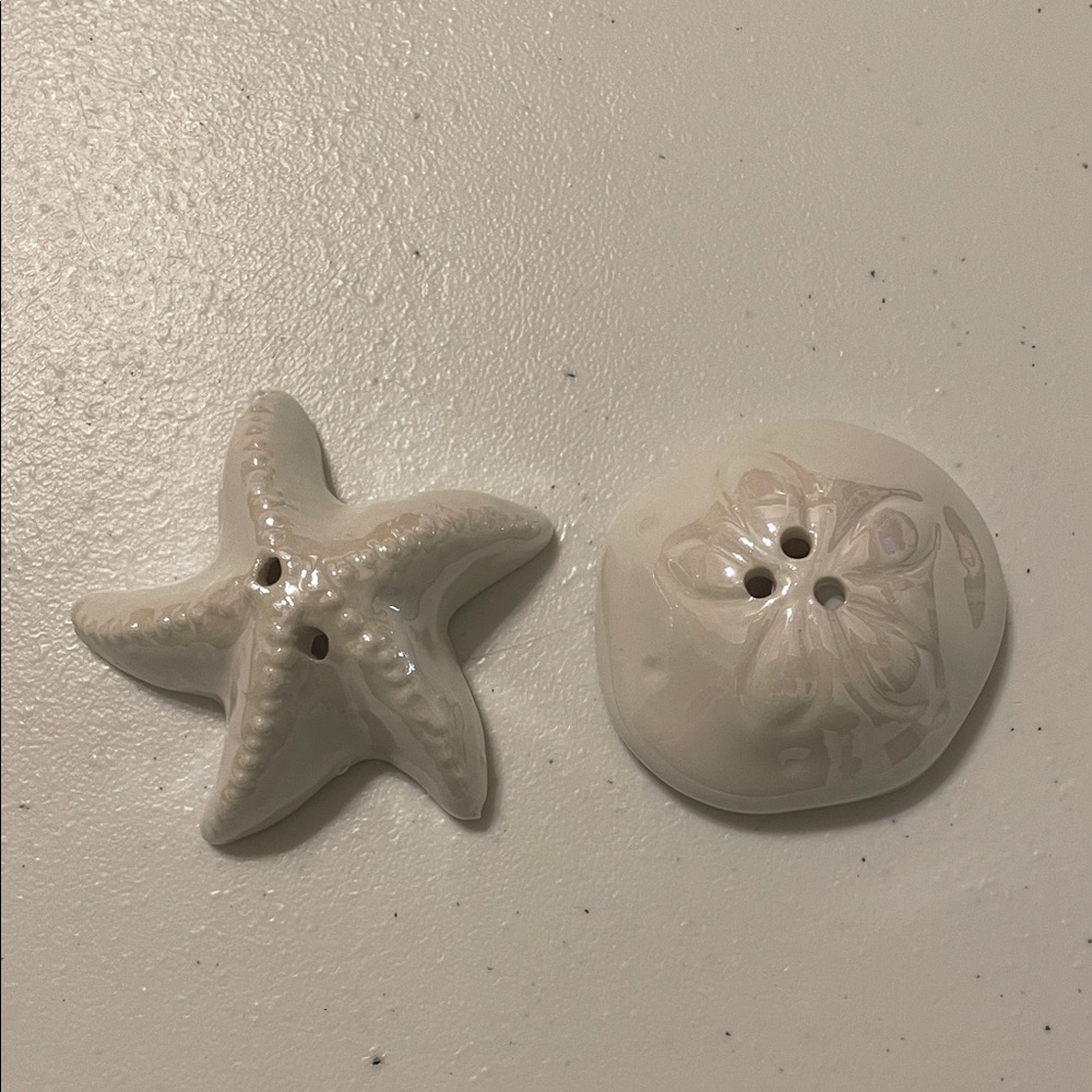 Mini Shakers Set Starfish Sand dollar